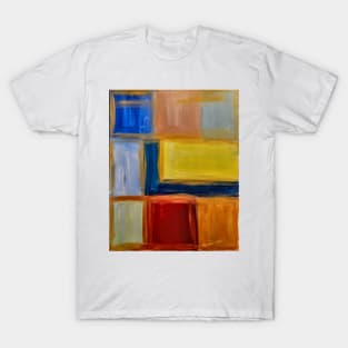 Colorblock abstract painting T-Shirt